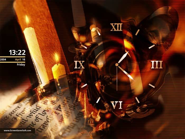 Gothic Clock Screensaver GC1 Screenshot